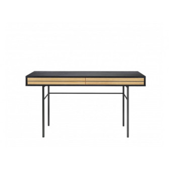 Stripe rašomasis stalas (ąžuolas-juoda)